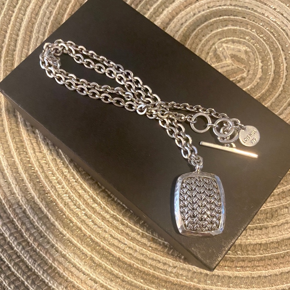Lois Hill Sterling Silver Thai Weave Pendant
